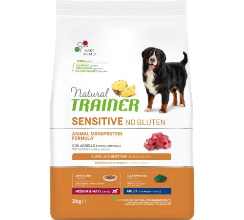 Trainer Natural Sensitive Medium/Maxi Adult Dog (Ягненок) 3 кг
