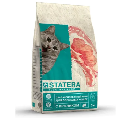 Statera для взрослых кошек (Кролик), 3 кг