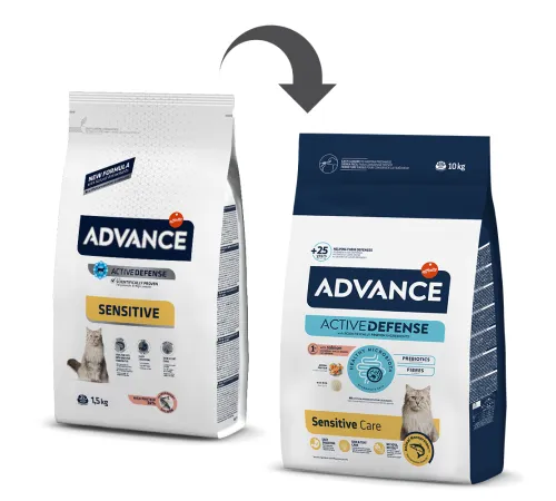 Advance Cat Adult Sensitive (Лосось и рис), 3 кг