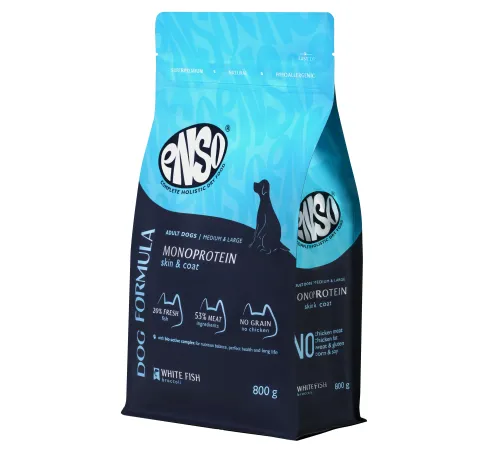 ENSO Dog Formula Monoprotein Adult Medium & Large Breed (Белая рыба), 800 г
