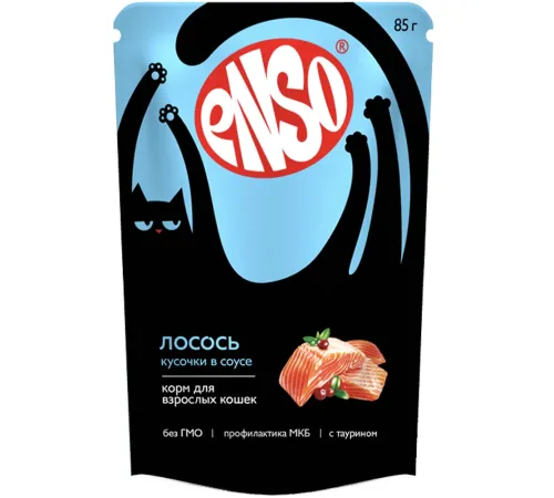 ENSO Пауч для кошек (Лосось в соусе), 85 г