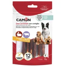 CAMON Роллы из говяжьей кожи с кроликом 12 см, 70 г