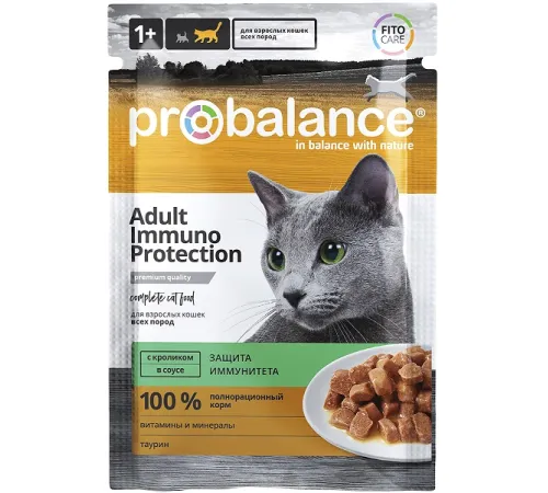 ProBalance Консервированный корм Immuno Protection Cat (Кролик в соусе), 85 г