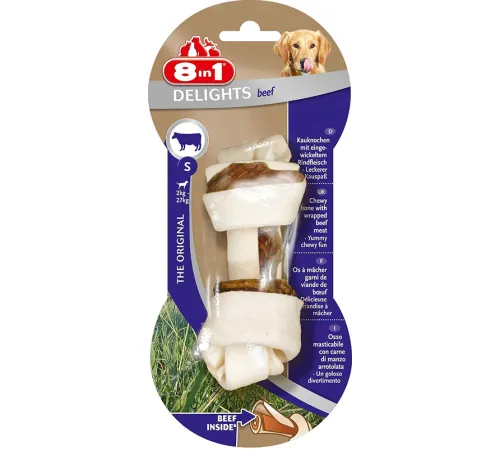8in1 Косточка Delights Beef S, 1 шт/уп