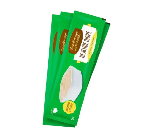 Деревенские лакомства для собак Нежное пюре из мяса индейки, 4х10 г