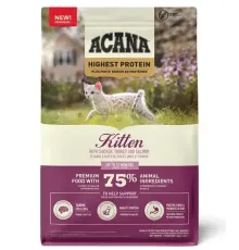 Acana Highest Protein Kitten (Курица, индейка, лосось), 1,8 кг