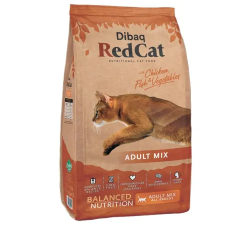 Dibaq Red Cat Adult Mix (Курица, рыба), 20 кг