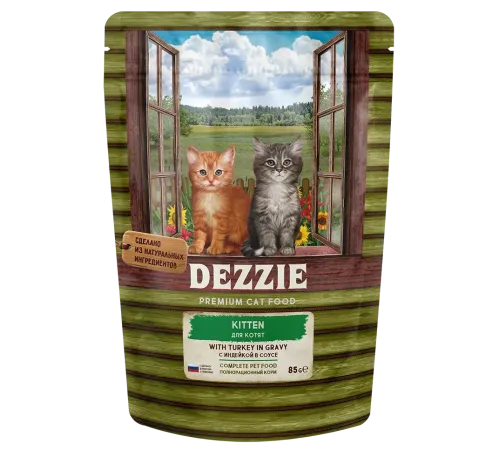 Dezzie Kitten Индейка в соусе, 85 г