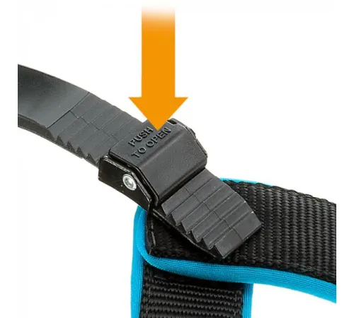 Ferplast Шлея AGILA FLUO 2, синяя, 37-45см/15мм