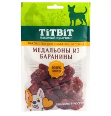 ТИТБИТ Медальоны из баранины для собак мини пород, 100 г