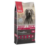 BLITZ Sensitive Adult (Говядина, рис), 15 кг