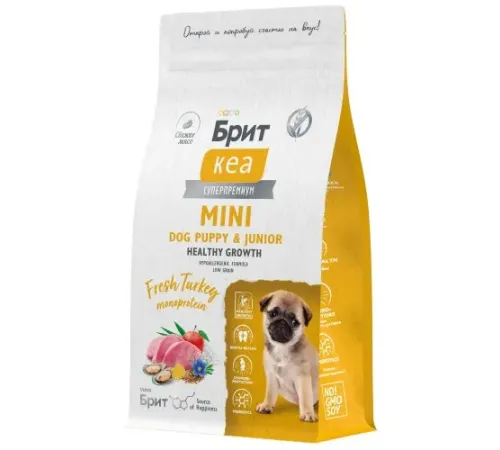Брит Кеа Dog Puppy&Junior S Healthy Growth (Индейка), 400 г new