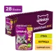 Whiskas Аппетитный микс (сырный соус, курица, утка), 75 г х 28 шт (уп)