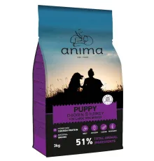 Anima Puppy Large breed (Курица, индейка), 3 кг