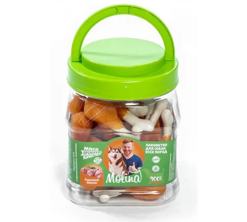 Molina Лакомство для собак Куриные ножки, 400 г