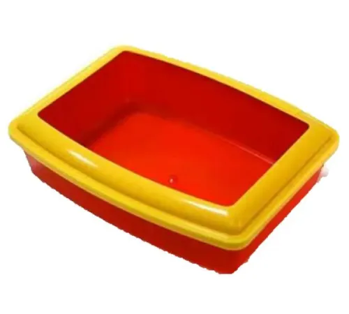 Лоток с бортом ВАКА, 41х31х9,5 см, красный