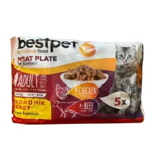 Bestpet Ecopack Adult Cat (Говядина и курица), 85 г х 5 шт (уп)