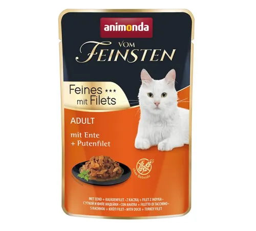 Vom Feinsten Adult Filet (с уткой и филе индейки) 85 г