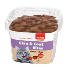 Sanal Skin & Coat Bites Подушечки для кошек, 75 г