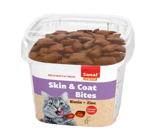Sanal Skin & Coat Bites Подушечки для кошек, 75 г