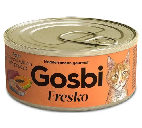 Gosbi Fresko Cat (Тунец, лосось, папайя) 70 г