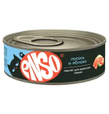 ENSO Консервы для кошек (Лосось, яблоко), 100 г