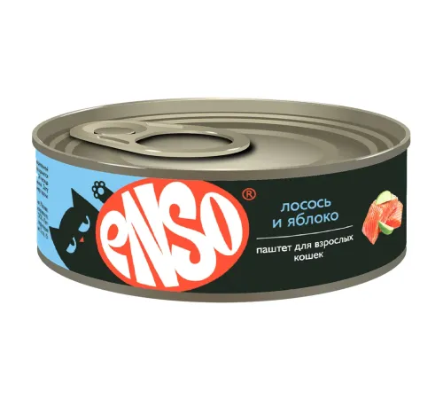 ENSO Консервы для кошек (Лосось, яблоко), 100 г