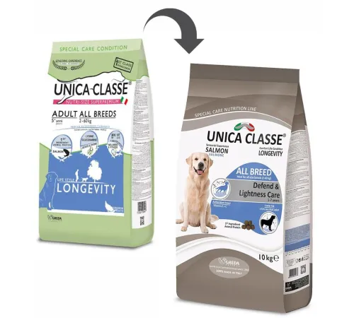 Unica Classe Adult All Breeds Longevity (Лосось) 3 кг