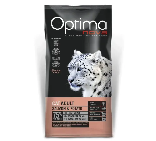 Optimanova Cat Adult (Лосось и картофель), 2 кг