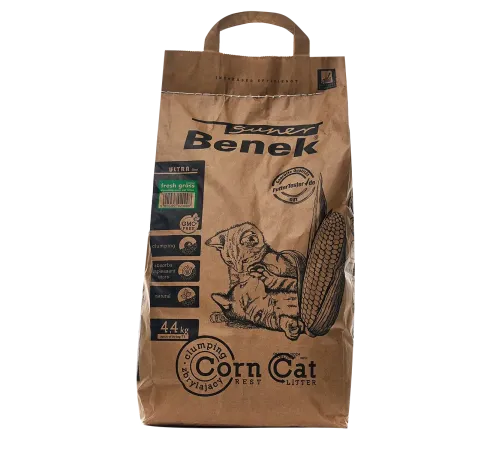 Super Benek Corn Cat Ultra (Свежая трава), 7 л
