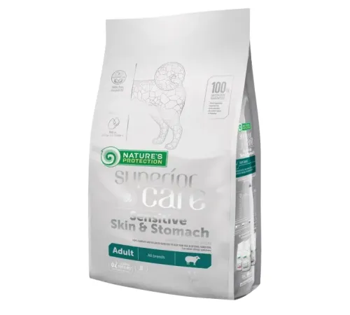 Nature's Protection Superior Care Sensitive Skin&Stomach Adult All Breeds (Ягненок), 1,5 кг