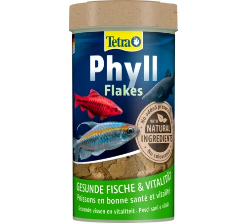 Tetra Корм TetraPhyll Flakes для травоядных рыб, 12 г