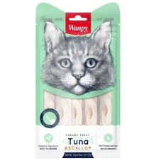 Wanpy Cat Нежное пюре из тунца и гребешка, 5 шт х 14 г