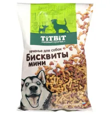 ТИТБИТ Бисквиты мясные мини печенье для собак, 500 г