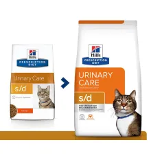 Hill's Prescription Diet s/d Urinary Care для кошек, с курицей 1,5 кг