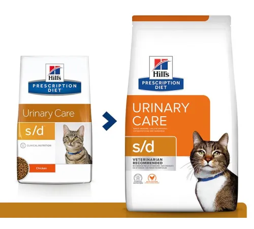 Hill's Prescription Diet s/d Urinary Care для кошек, с курицей 1,5 кг