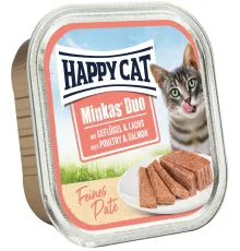 Happy Cat Minkas Duo Паштет (Птица и лосось), 100 г
