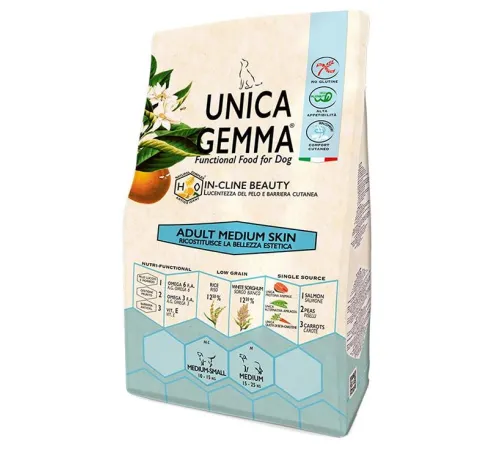 Unica Gemma Adult Medium Skin (Лосось), 2 кг