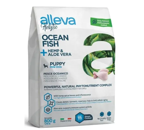 Alleva Holistic Puppy Mini (Океаническая рыба), 800 г