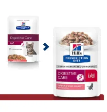 Hill's Prescription Diet i/d Digestive Care Влажный корм для кошек (лосось) 85 г
