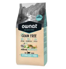 OWNAT Just Grain Free Sterilized Cat (Рыба), 8 кг