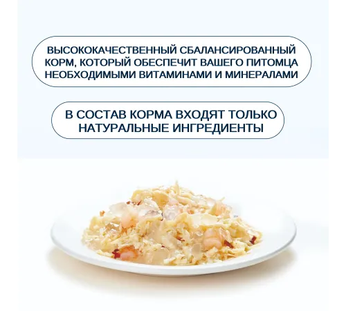 Wanpy Cat Консервы Курица с креветками, 95 г