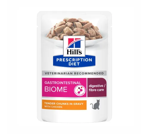 Hill's Prescription Diet Gastrointestinal Biome Влажный корм для кошек (Курица), 85 г