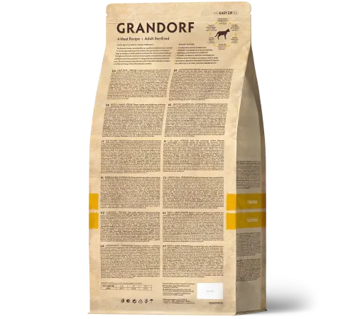 Grandorf Probiotics Adult Sterilized (4 вида мяса), 2 кг