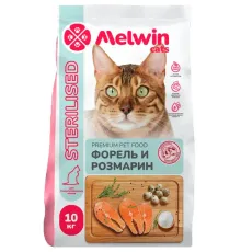 Melwin Sterilised Cat (Форель и розмарин), 10 кг