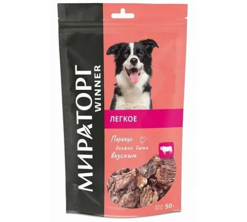 Мираторг Winner Лакомство Лёгкое говяжье (мини) для собак, 50 г