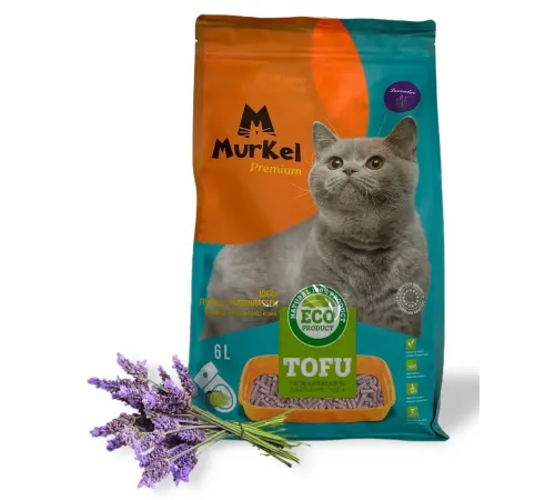 Murkel Наполнитель TOFU (Лаванда), 6 л/2,6 кг