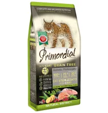 Primordial Cat Adult Neutered Skin&Coat (Лосось и индейка), 2 кг