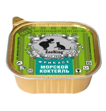 ZooRing Паштет Морской коктейль для кошек, 100 г х 16 шт