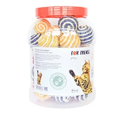 For Friends Игрушка для кошек Шар, 4,5 см, 10 шт/уп